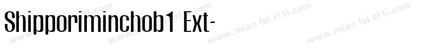 Shipporiminchob1 Ext字体转换